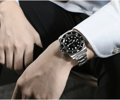 San Martin Verbesserte Version 40mm Water Ghost Diver Watch Herren Luxus-Automatikuhr Mechanische Uhr Saphir Wasserdicht 200m SN0017