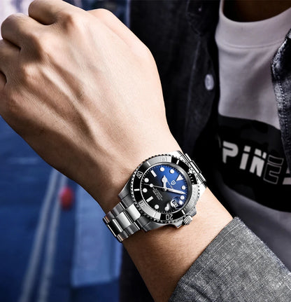 PAGANI DESIGN Fashion Men's Sports Automatic Mechanical Watch NH35 Stainless Steel Sapphire waterproof watch reloj hombre PD1661