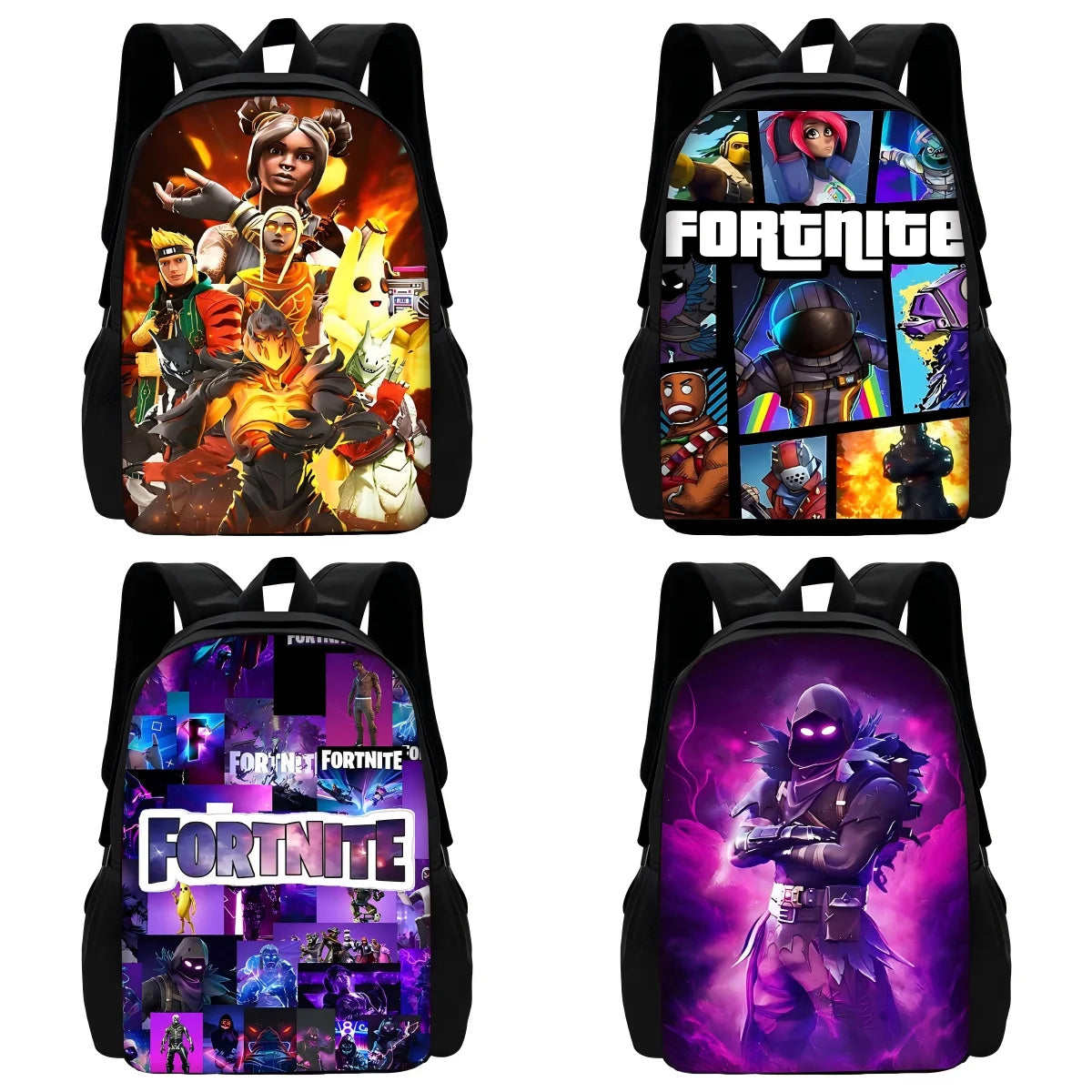 Mochilas Escolares FortniteS Hot Game para Crianças, Rapazes e Raparigas, Presente de Aniversário para Estudantes, Unissexo, Duráveis, para Escola e Campismo