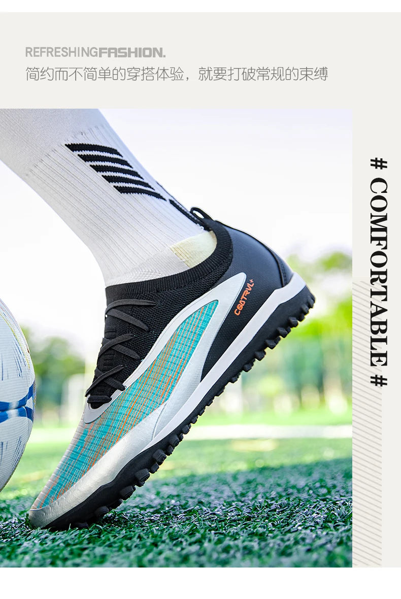 Chuteiras de Futebol para Homem Novas, com Pitons para Exterior, Respiráveis, Antiderrapantes, para Adulto, Desporto, Pitons Longos, Treino, Rapaz, Jogo, Confortáveis