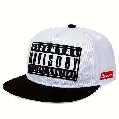 Casquette à visière plate, tendance, avec patch, à fermeture à pression, style hip-hop, à blocs de couleur, unisexe, légère, anti-UV, « dad hats » pour femmes et hommes