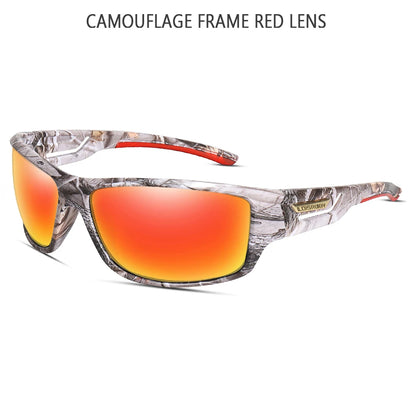 LOISRUBY Camouflage Polarized Cycling Driving Sunglasses Outdoor Tacakle Protection Sports Fishing Running Goggles