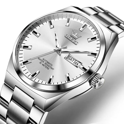 OLEVS Top Brand Luxury Automatic Watches Men Waterproof Watches 316L Steel Business Mechanical Men's Watch relogios masculino