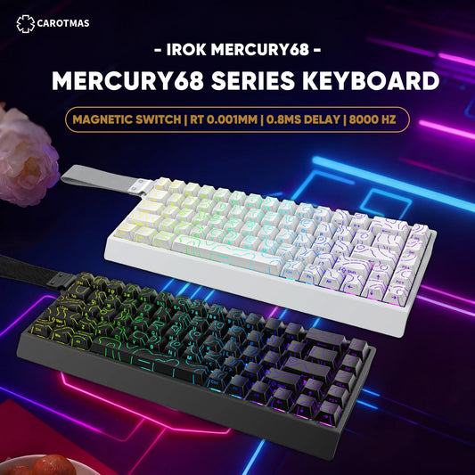 IROK Carotmas Mercury68 Mercury 68 Mercury68 Pro Mercury68 Max RT 0.001mm 8K Teclado mecánico magnético gaming con cable para gamers