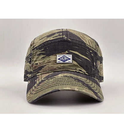 Arbejdstøj-inspireret camouflage-baseballkasket med kort skygge til mænd og kvinder, trendy unisex-solhat til udendørs brug