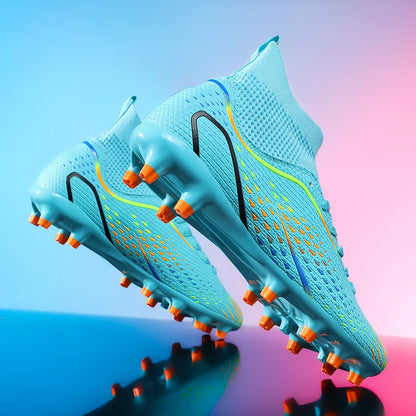 Men's Outdoor Football Boots FG/TF Professional Training Soccer Shoes Cleats Turf Futsal Match Grass Unisex Non-Slip Breathable