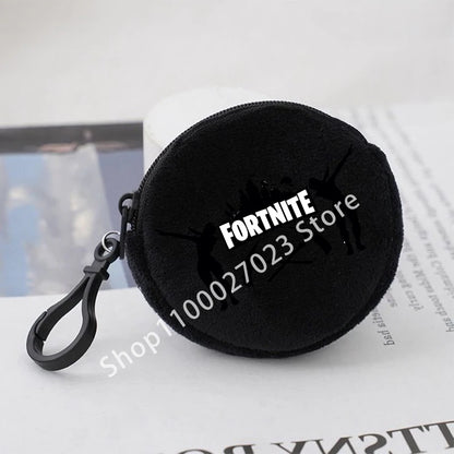 Fortnites Boys Girls Round Coin Purse Cute Fashion Cartoon Printing Large Capacity Cosmetic Bag Portable Handbag Birthday Gifts