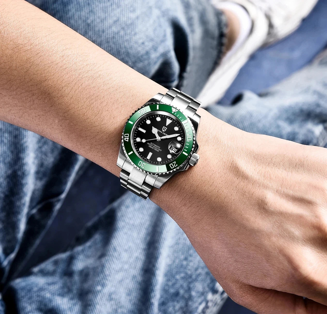 PAGANI DESIGN Fashion Men's Sports Automatic Mechanical Watch NH35 Stainless Steel Sapphire waterproof watch reloj hombre PD1661