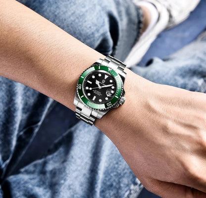 PAGANI DESIGN Fashion Men's Sports Automatic Mechanical Watch NH35 Stainless Steel Sapphire waterproof watch reloj hombre PD1661