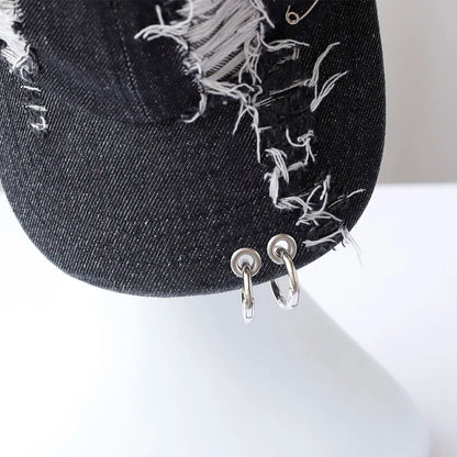 divatos lány új farmer hosszú nyúlfülű cowboy baseball sapka mosott graffiti hiphop sapka nők férfiak buli csapat baseball sapka