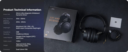 SIMGOT EP5 Auriculares con cable de alto rendimiento con transductor dinámico de 50mm – Headset gaming HiFi, baja impedancia, alta sensibilidad, sonido envolvente 7.1