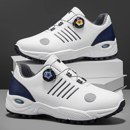 Chaussures de sport sans lacets pour hommes, avec amorti d'air, antichoc, antidérapantes, pour le golf, l'entraînement en extérieur, les trajets professionnels, chaussures polyvalentes pour hommes 9