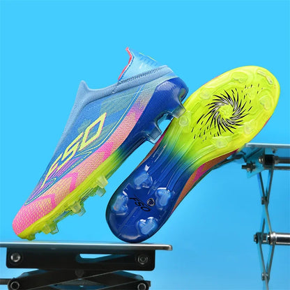 Nové pánské fotbalové boty na trávu pro dospělé, protiskluzové kopačky, ultralehké sportovní sálové boty, FG turf futsal, pohodlné