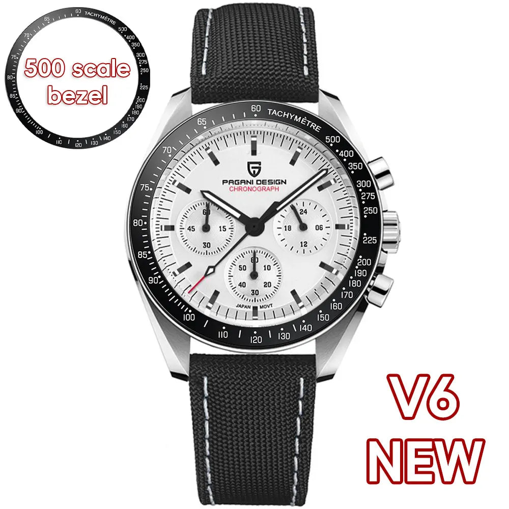 2026 New PAGANI DESIGN Mens Watches Panda Moon Watch Luxury Quartz Watch For Men Automatic Date Sport Chronograph Wristwatch Men
