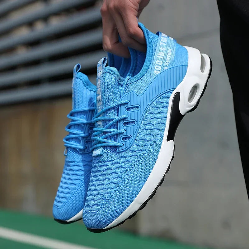 Sommer herresko i mesh, afslappede sportssko, forår/sommer-sko, tennis, letvægts-vandresko, sorte sneakers, populært produkt