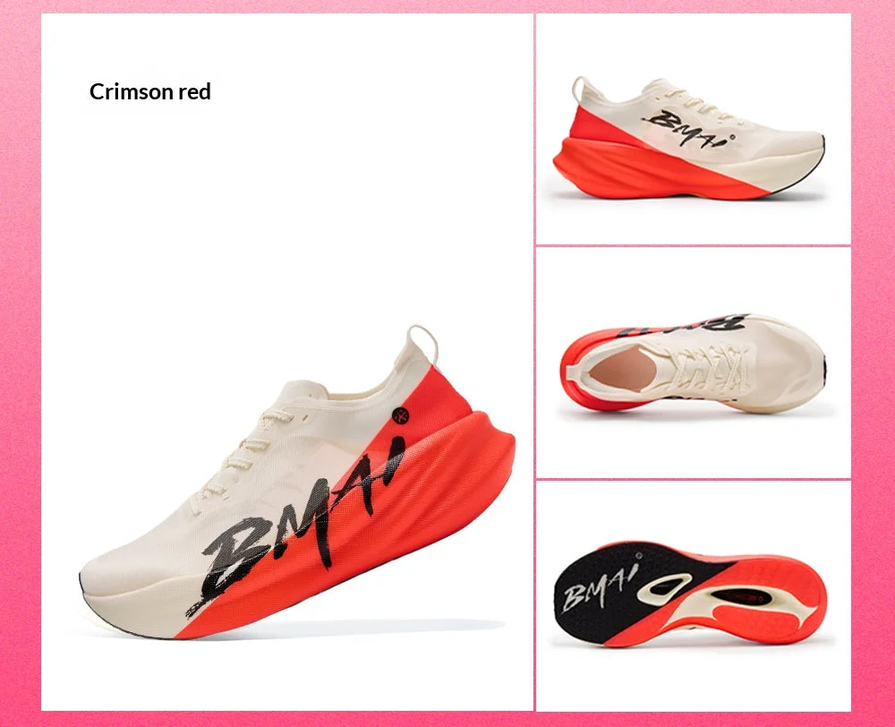 BMAI 42km Marathon Running Shoes Men and Women Luxury Carbon Plate Trainers Cushion Breathable Men's Sports Sneakers