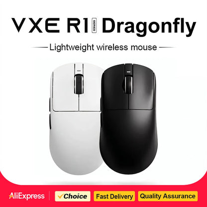 ATK VXE Dragonfly R1 Pro MAX Esports Wireless Gaming Mouse Rechargeable PAW3395 R1 Pro Lightweight Custom FPS Mouse For CSGO