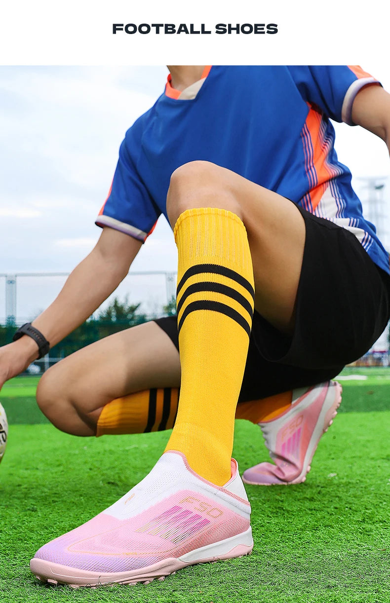 Neue Herren-Fußballschuhe für Kunstrasen – bequeme Fußballschuhe, Sport-FG-Rasenschuhe, Futsal, rutschfest, Outdoor, für Erwachsene, ultraleicht und rutschhemmend