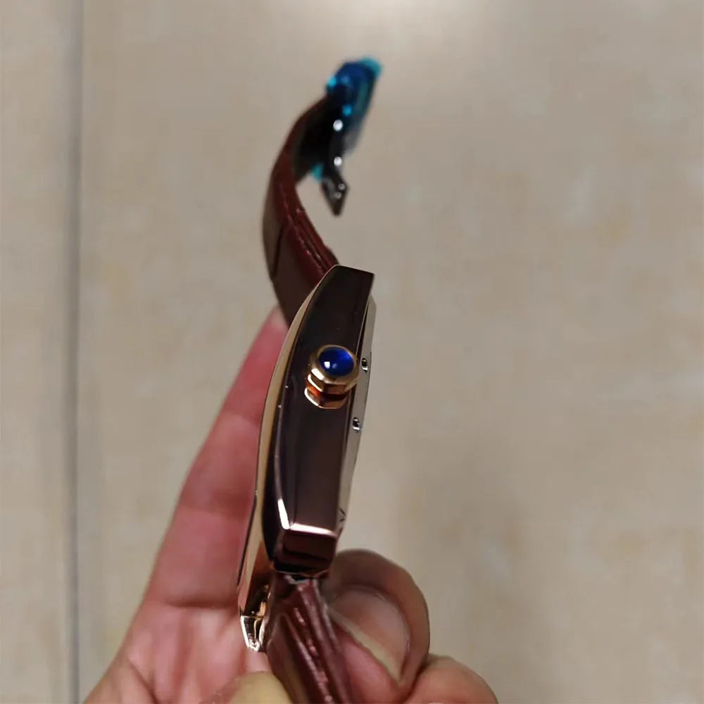 Reloj automático de lujo para hombre – Reloj de pulsera mecánico, modelo elegante de una gran marca, caja cuadrada de acero inoxidable, resistente al agua – CARLTINY