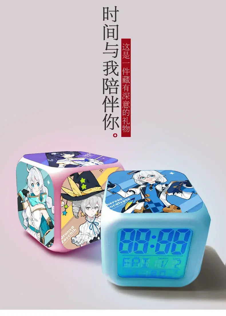 Fortnite Alarm Clock Cute Fashion Cartoon Personalized Creative Kawaii Minimalist LED Alarm Clock Gift for Friends' Birthday
