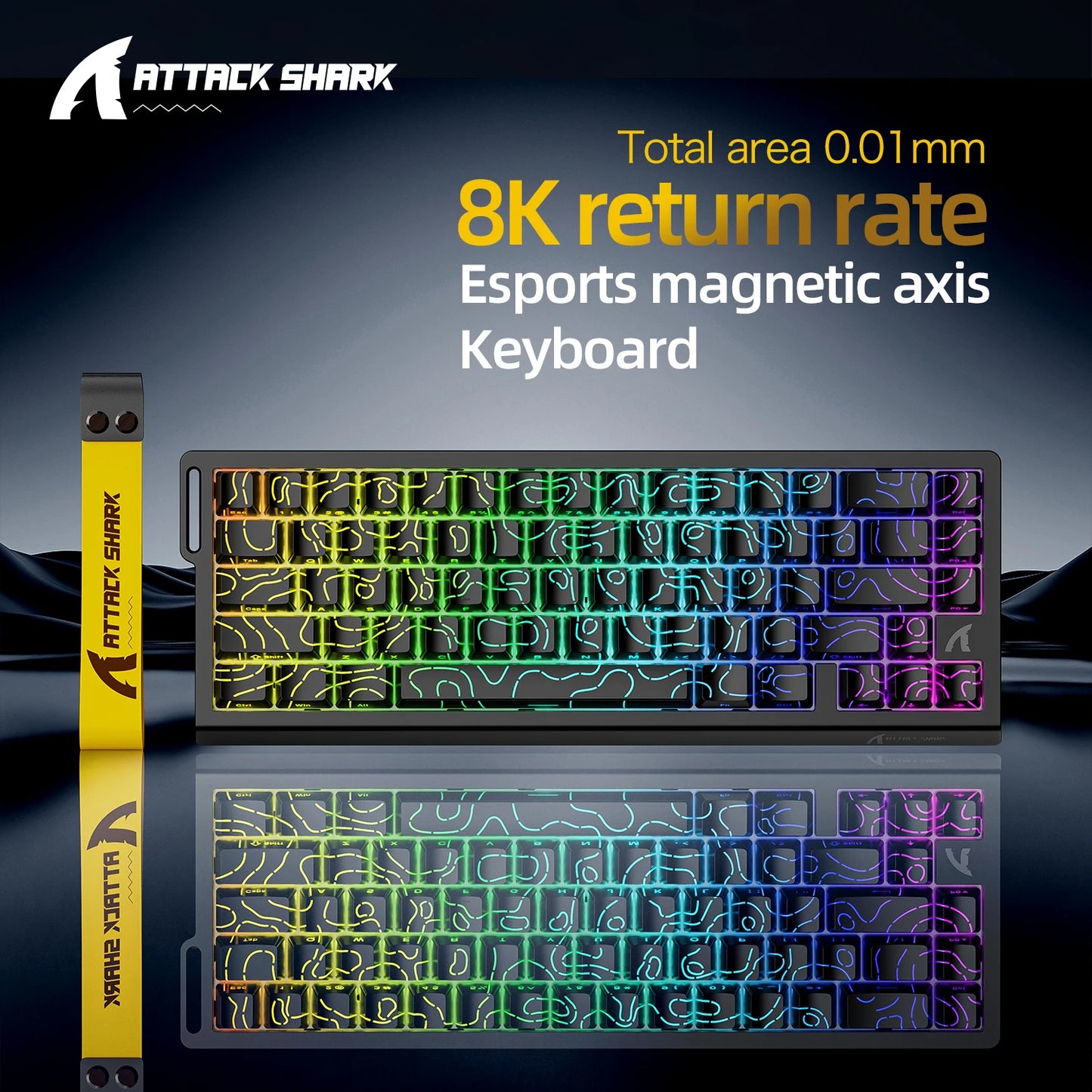 Magnetic Switch Keyboard ATTACK SHARK X68HE Wired and FREEWOLF F68 Wired F68Pro Wireless for Pro Gaming 8K Hz 0.01mm Rapid Trigg