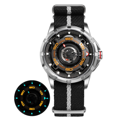 BERNY Automatic Skeleton Watch For Men 3D Dial 5ATM Luminous Sapphire 316L Steel MIYOTA 82S0 Mechanical Top Luxury Men's Watches