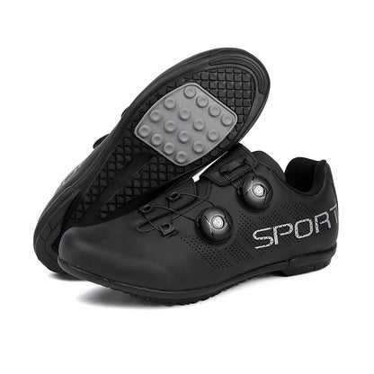 Scarpe da ciclismo ultraleggere, traspiranti e leggere, suole rigide compatibili SPD per allenamento e competizioni su bici da strada e mountain bike