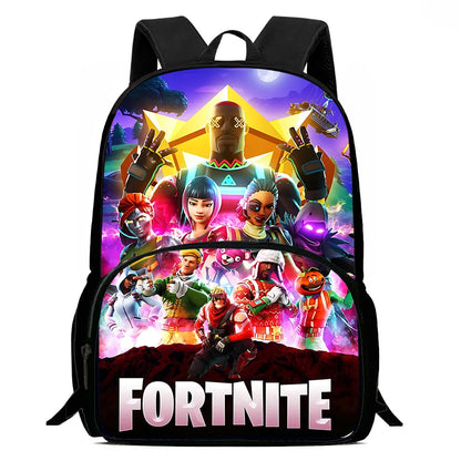 Beliebte FortniteS Gaming-Rucksäcke für Kinder, Jungen und Mädchen – Geburtstagsgeschenk für Schüler, Schulrucksack mit großem Fassungsvermögen, robuster Camping-Rucksack