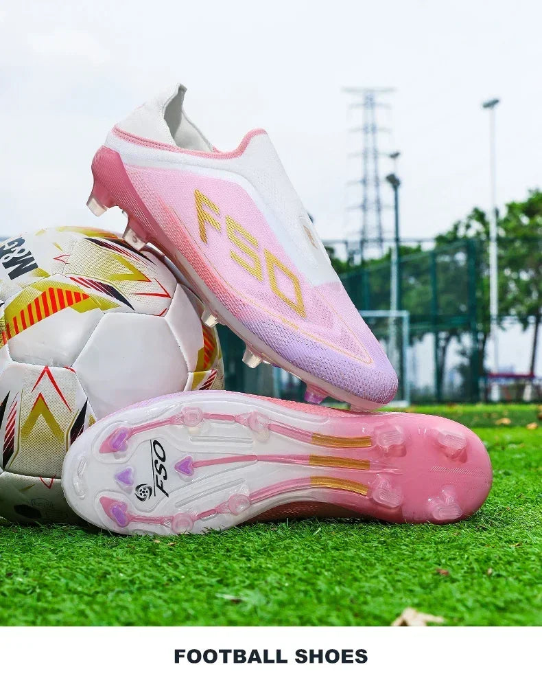 New Men's Football Boots Non-Slip Boys Outdoor Hot-Selling Soccer Shoes Grass Match Sneakers High-Quality Cleats High-Top Lightweight