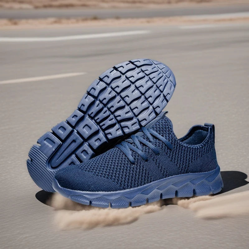 Heren sneakers van mesh, lichtgewicht damesschoenen, casual platte schoenen, hardloopsportschoenen voor heren, zachte ademende tennissneakers voor mannen