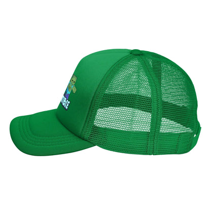 Voksen Creepers Zombie fjendtlig mob-karakter Trucker-kasket Mesh-baseballkasket Polyesterhat Solkasket Justerbare golfkasketter Sommer