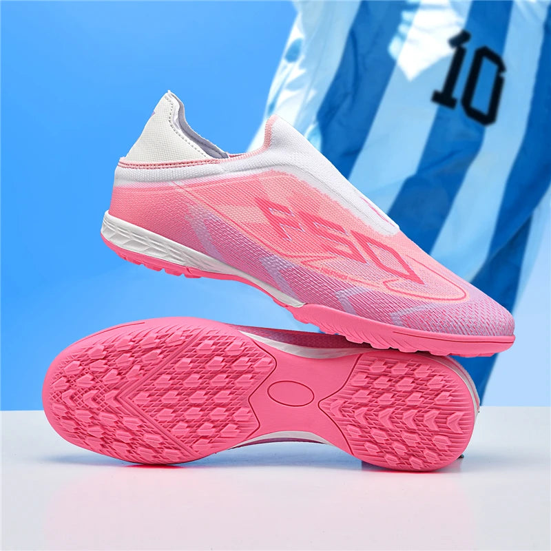 Nouvelles chaussures de football pour hommes, chaussures de sport respirantes, chaussures de futsal antidérapantes, chaussures de football ultralégères, haute tige, haute qualité, pour match en extérieur