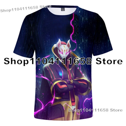 T-shirt Banana Peely da donna, bambini, F-Fortnite, maglietta da uomo con stampa 3D, Battle Royale Game, top estivi, regali di compleanno