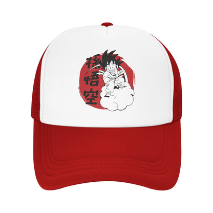 Son Gohan D-Dragon Ball Z Trucker-kasket Unisex udendørs kasketter Trucker-arbejdskasket Trucker-kasket Snapback-kasketter Mesh-baseballkasketter