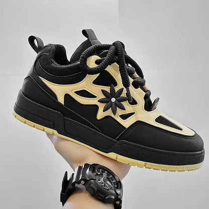Modne męskie buty streetwear i skateboardowe, luksusowe sneakersy treningowe z oddychającej siateczki, casualowe tenisówki męskie