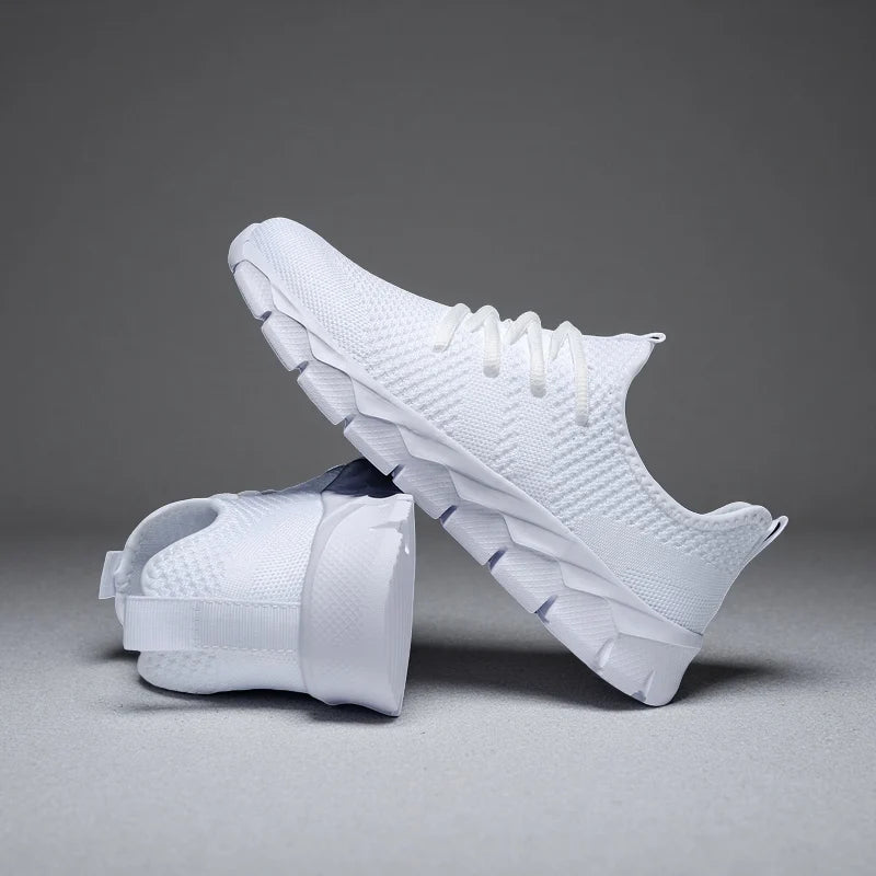 Heren sneakers van mesh, lichtgewicht damesschoenen, casual platte schoenen, hardloopsportschoenen voor heren, zachte ademende tennissneakers voor mannen