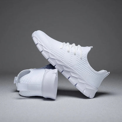 Heren sneakers van mesh, lichtgewicht damesschoenen, casual platte schoenen, hardloopsportschoenen voor heren, zachte ademende tennissneakers voor mannen