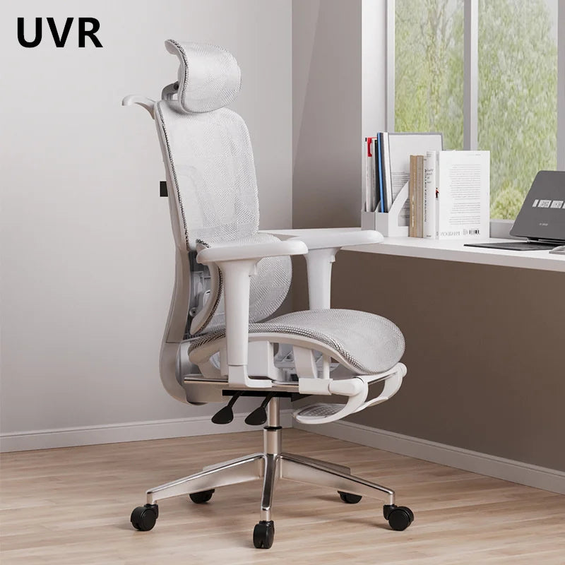 UVR Gaming Office Chair Adjustable Ergonomic Swivel Chair with Reclining Backrest, Computer Desk Chair with Armrests, Live Streaming Chair for Home Office