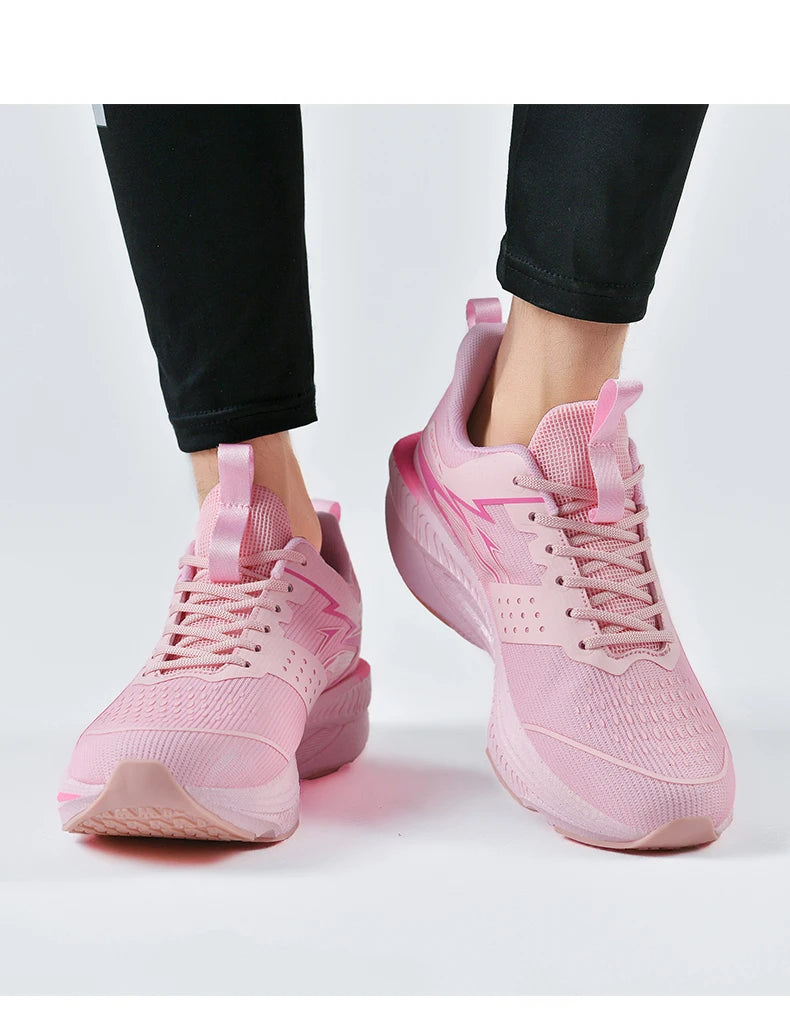 Men's Sports Running Shoes Marathon Air Cushion Breathable Lightweight Comfortable Women's Outdoor Athletic Sneakers Jogging Tennis