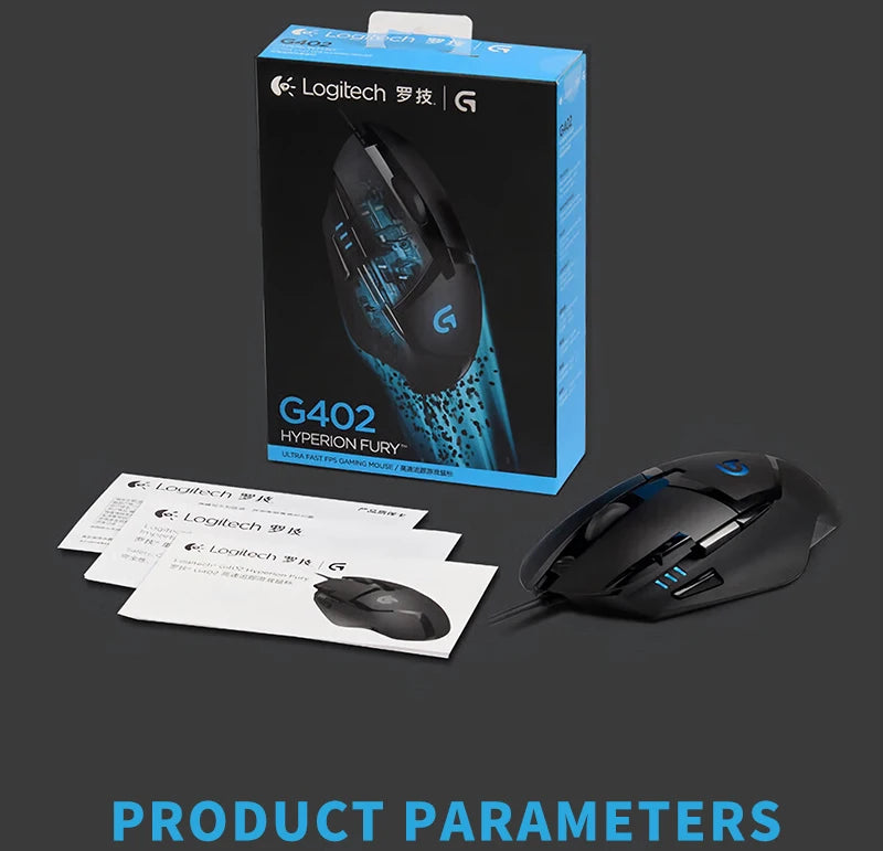 Logitech (G) G402 herní myš drátová myš pro e-sport mechanická myš s programovatelnými makry pro CSGO, PUBG a kompetitivní hraní