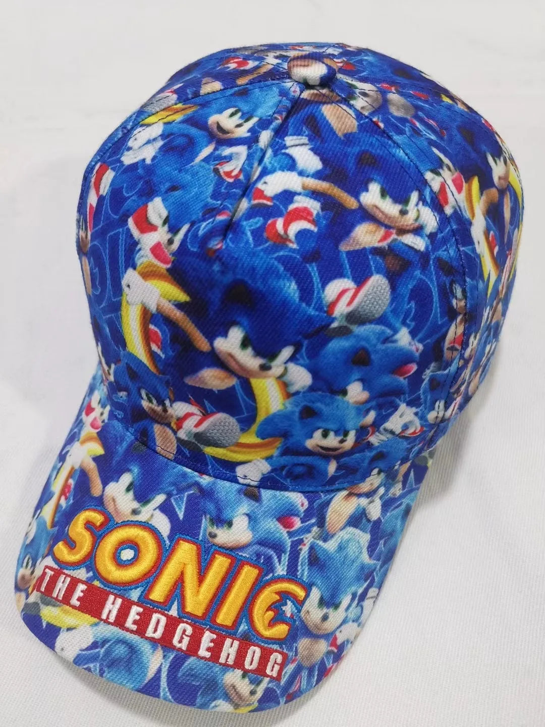 Shadow the Hedgehog 3D-baseballkasket til voksne og børn med Sonic, Amy, Tails og Knuckles-print, flad kant og ducktongue-solhat – gaver