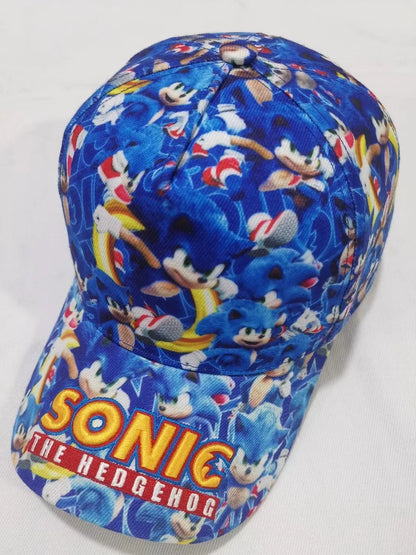 Shadow the Hedgehog 3D-baseballkasket til voksne og børn med Sonic, Amy, Tails og Knuckles-print, flad kant og ducktongue-solhat – gaver