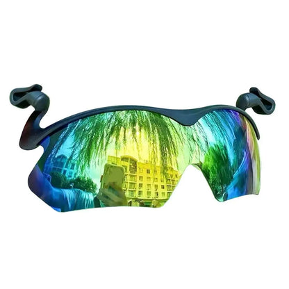 Clip Cap Sports Sunglasses, Clip On Hat Polarized Sunglasses, Flip-Up Cover UV Protection Fishing Cycling Outdoor Sunglasses