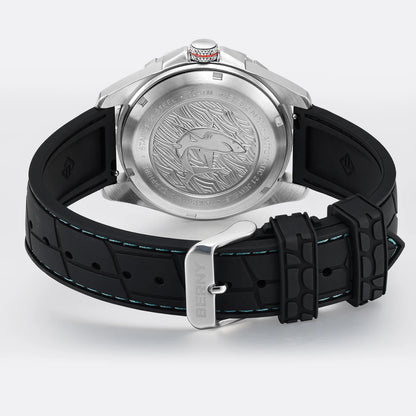 BERNY Men's Automatic Diver Watch Supper Luminous Sapphire AR Coated MIYOTA 8215 316LStainless Steel Single Crown Diving Watches