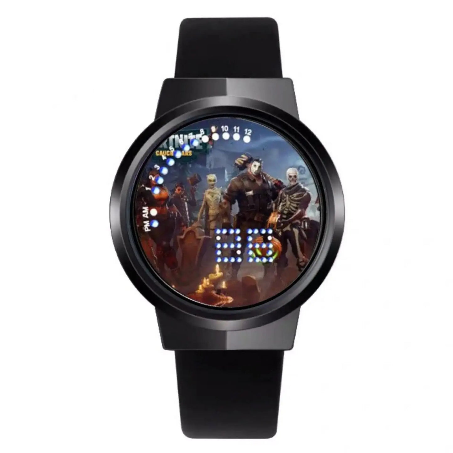 Ρολόι Fortnite Cute Fashion Cartoon Personalized Kawaii με φως νυκτός LED αφής, ηλεκτρονικό μαθητικό ρολόι, δώρο για φίλους