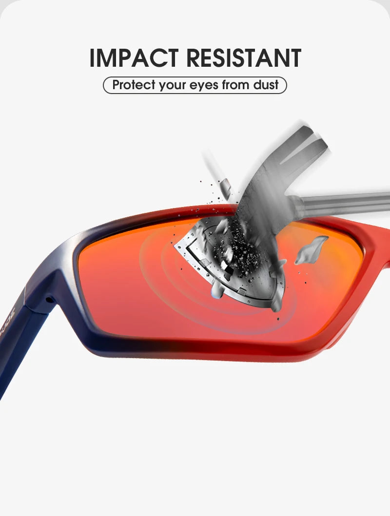 Kapvoe Men Fashion Polarized Sunglasses Cycling Glasses UV400 Eyewear for Men Women Driving Climbing Outdoor Sports Sunglasses