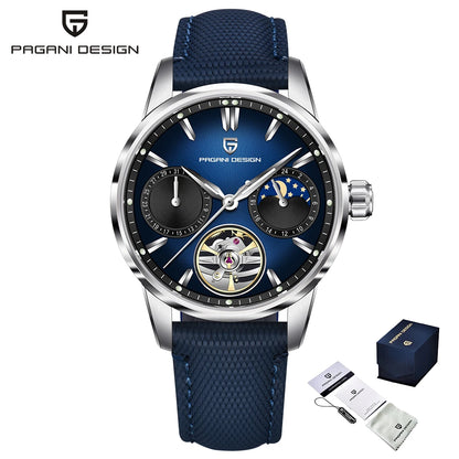 Pagani Design 2025 New 41MM Luxury Automatic Mechanical Men's Watch Stainless Steel 100m Waterproof Pilot Watch reloj hombre