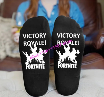 Hot Game Fortnited 1 Pair Socks for Men Women Soft Durable Sock Victory Royale Keep Warm Casual Cotton Socks Hosiery Gift