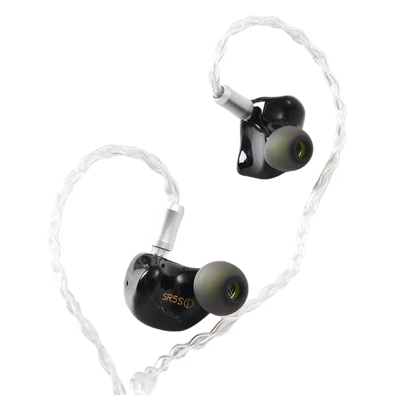 Son Rhyme SR5S Knowles 4Ba + 1Dd hybride écouteur 2Pin 0.78mm Hifi Audiophile dans l'oreille moniteur Iems avec câble modulaire 3.5Mm/4.4Mm