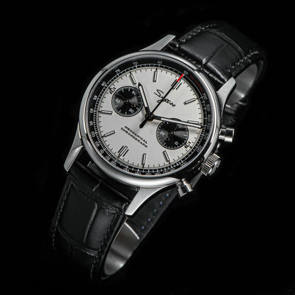 40mm Men Army Watch 1963 Pilot Mechanical Sugess Panda Wristwatch Sapphire Air Force Watches Chronograph Official ST1901Movement